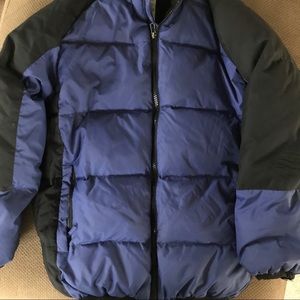 Old navy puffy black and blue boy’s jacket